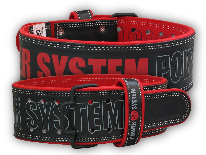 Power System Fitness opasek Beast červený L