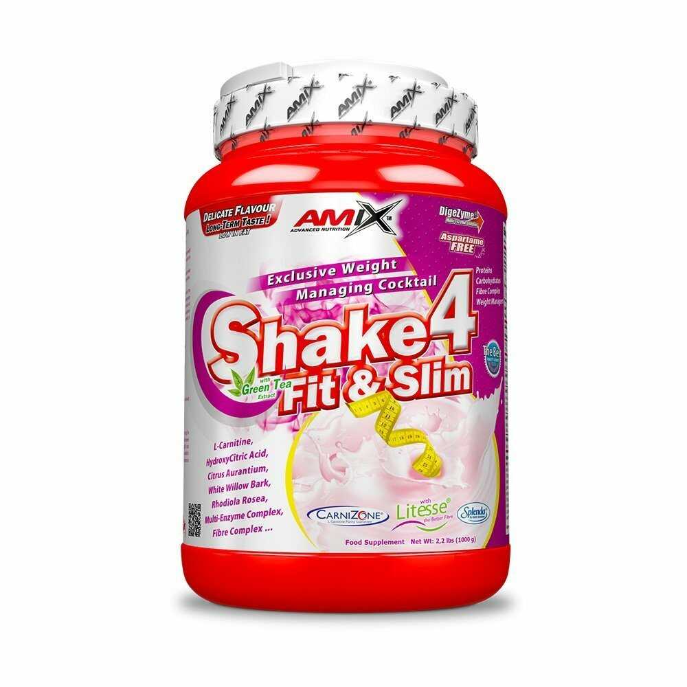 Amix Shake 4 Fit&Slim 1000g jahoda