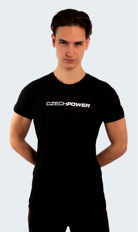 Fitness tričko Czech Power Classic Tee černé S