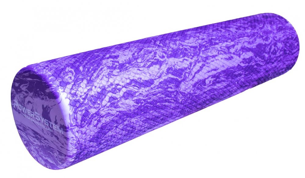 POWER SYSTEM Pěnový roller na cvičení Hexa Camo Roller 60cm purple