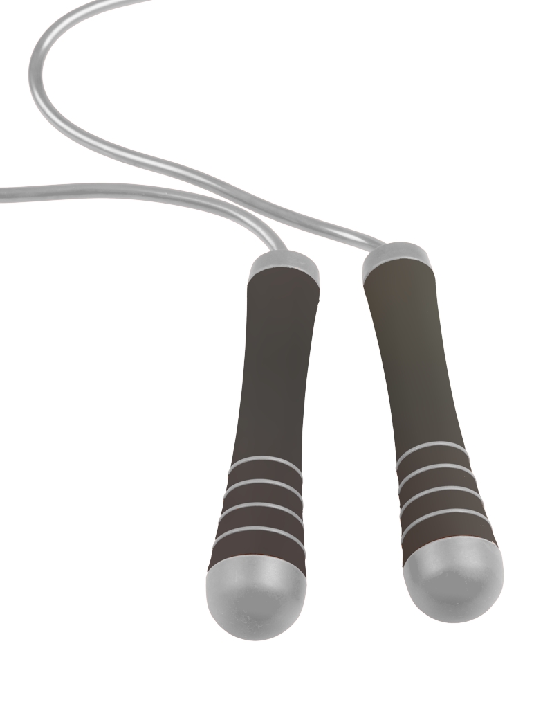 Power System švihadlo se závažím Weighted Jump Rope šedá