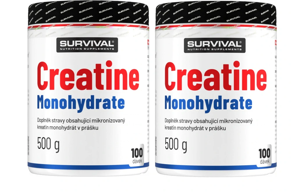 Survival Creatine Monohydrate - 500 g + 500 g
