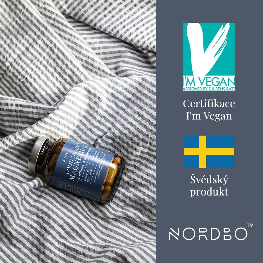 Nordbo Magnesium Good Night 90 kapslí 2 + 1