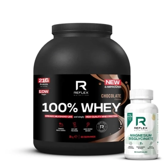 Reflex Nutrition Instant Whey PRO 2,2kg jahoda malina + Magnesium 90 kapslí ZDARMA