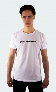 Fitness tričko Czech Power Classic Tee bílé XL