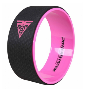 POWER SYSTEM Válec na jógu Yoga Wheel Pro růžový