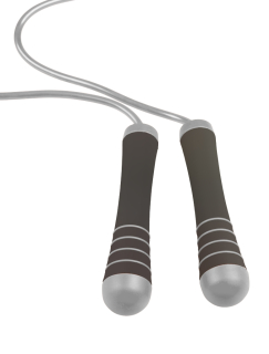 Power System švihadlo se závažím Weighted Jump Rope šedá