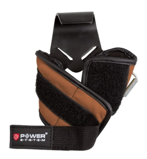 Power System posilovací háky Power Hooks hnědá L