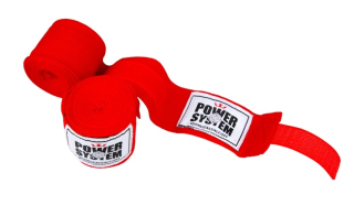 Power System bandáže (omotávky) zápěstí Boxing Wraps červené