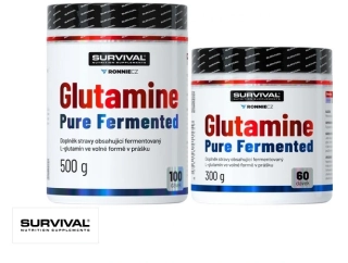 Survival Glutamin Pure Fermented 500 g + 300 g