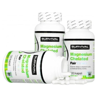 Survival Magnesium Chelated Fair Power 150 kapslí - akce 2+1