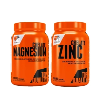Extrifit Magnesium Chelate 120 kapslí + Zinc Chelate 100 kapslí
